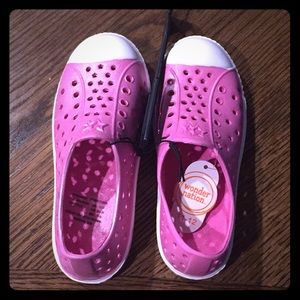 Brand new pink and white girls sneakers
